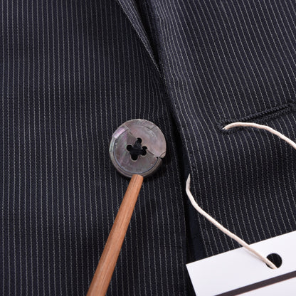 Corneliani 100% Wolle 18,25 Mikron Anzug Größe 48 Brust ca. 50,5cm - Nadelstreifen