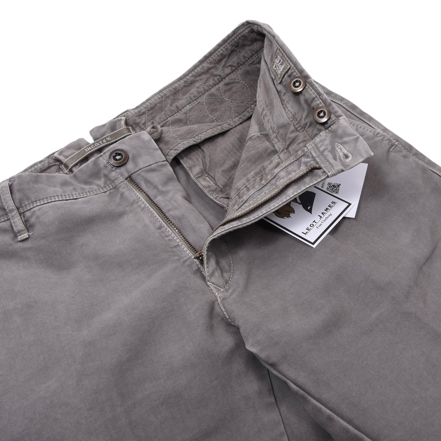 Incotex Hose/Chinos, Größe W31, Slim Fit, ca. 40 cm - Grau