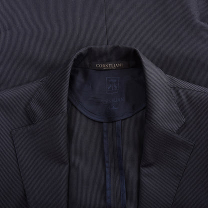 Corneliani 100% Wolle 18,25 Mikron Anzug Größe 48 Brust ca. 50,5cm - Nadelstreifen