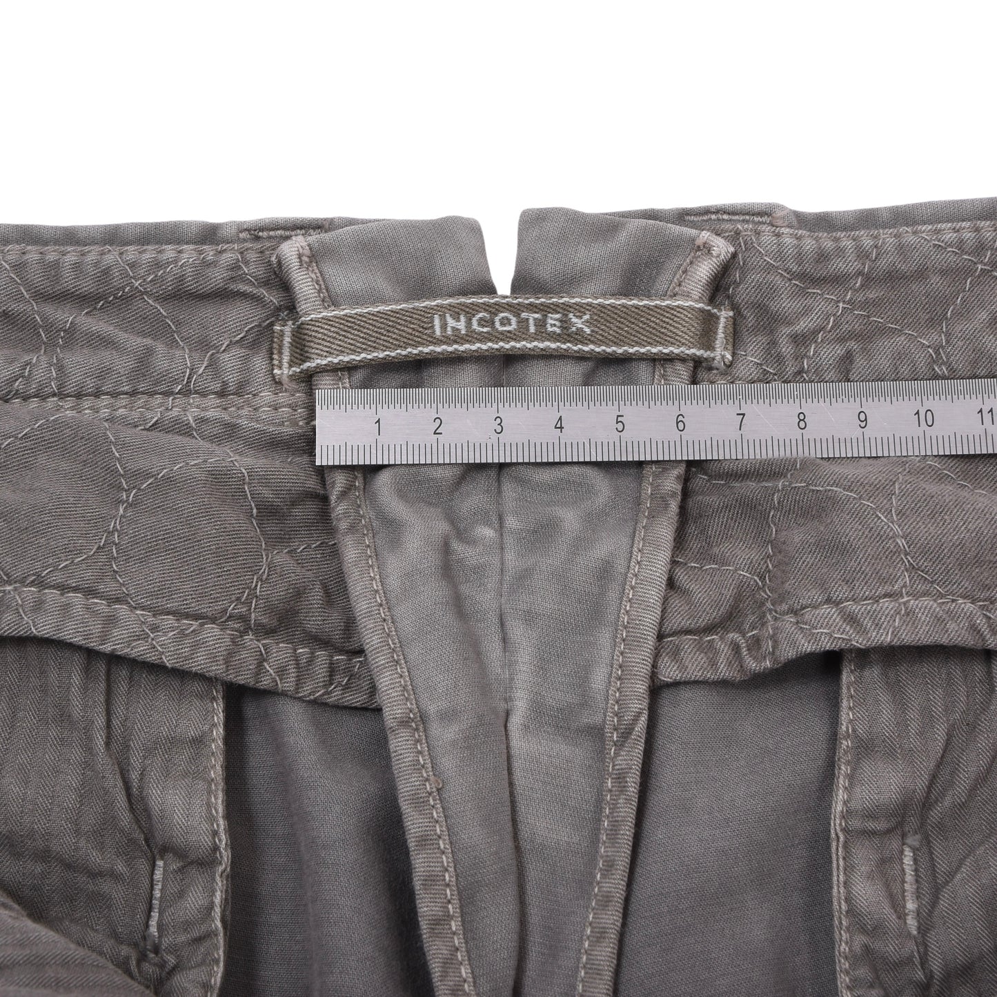 Incotex Hose/Chinos, Größe W31, Slim Fit, ca. 40 cm - Grau