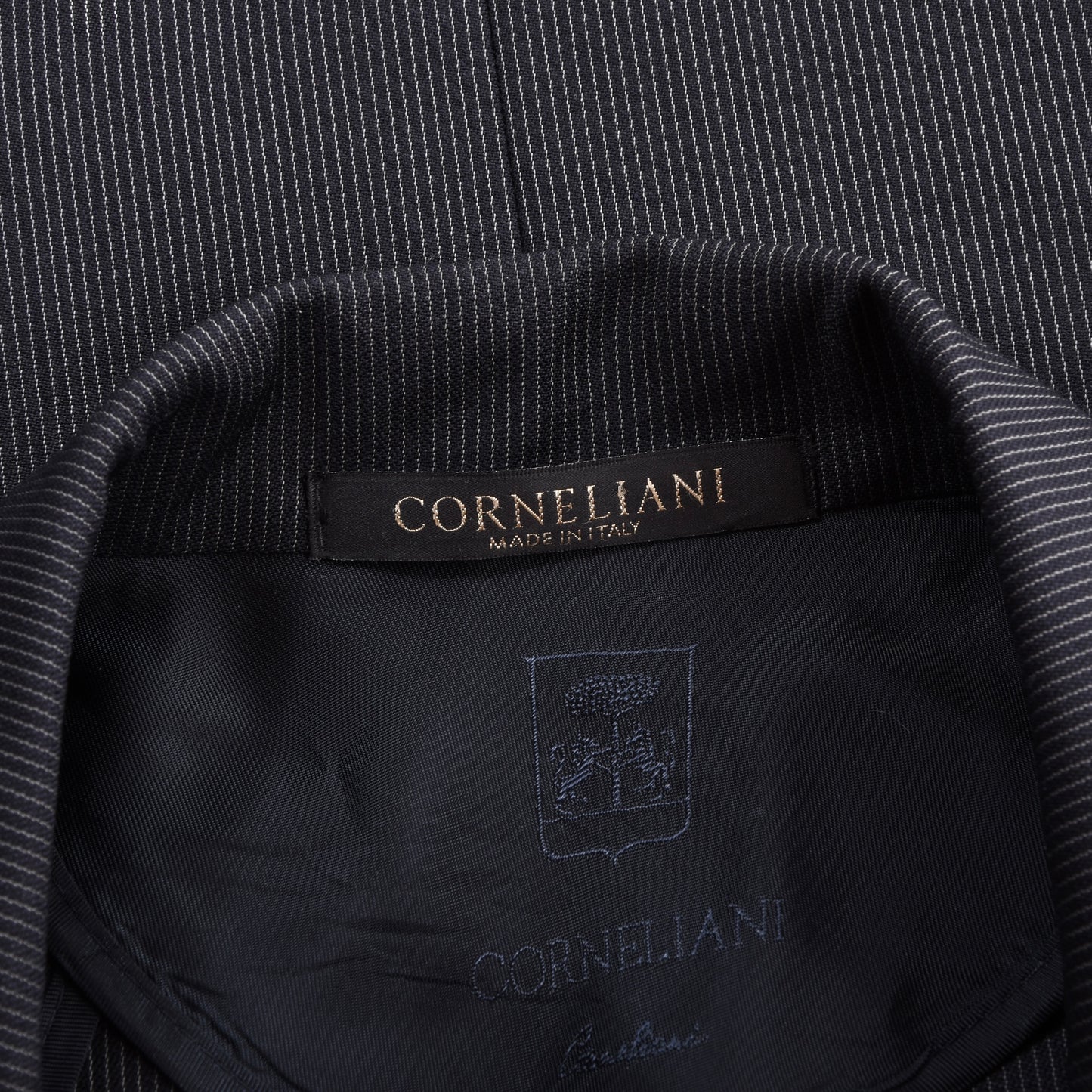 Corneliani 100% Wolle 18,25 Mikron Anzug Größe 48 Brust ca. 50,5cm - Nadelstreifen