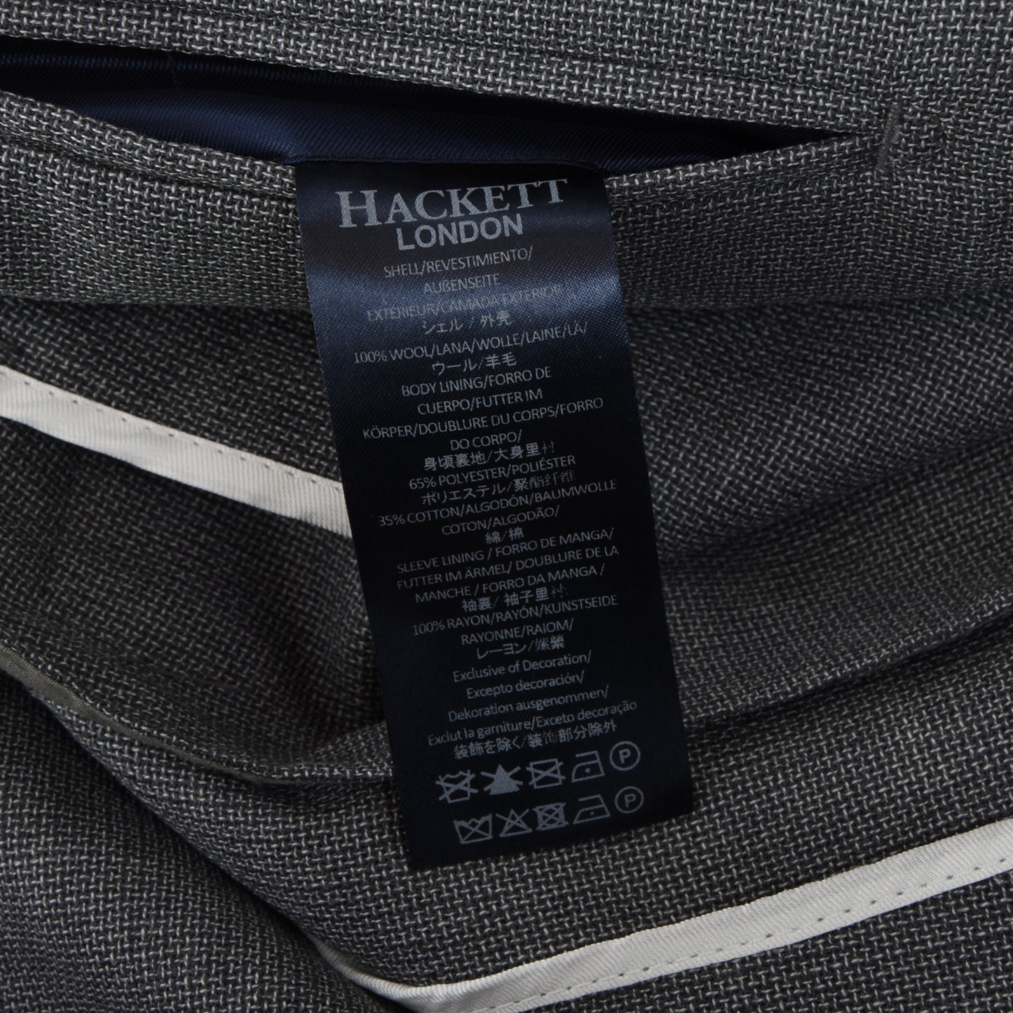 Hackett London Wool Jacket Size 40R/50 - Grey