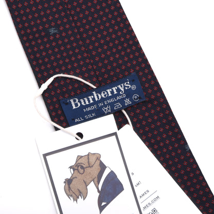 Vintage Burberrys Seide Krawatte Made in England – Marineblau Prorsum Knights