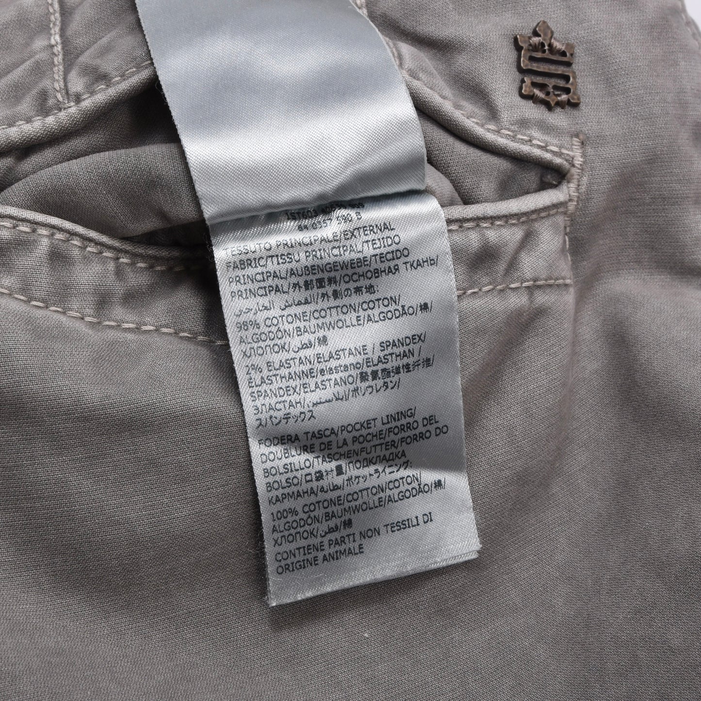 Incotex Hose/Chinos, Größe W31, Slim Fit, ca. 40 cm - Grau