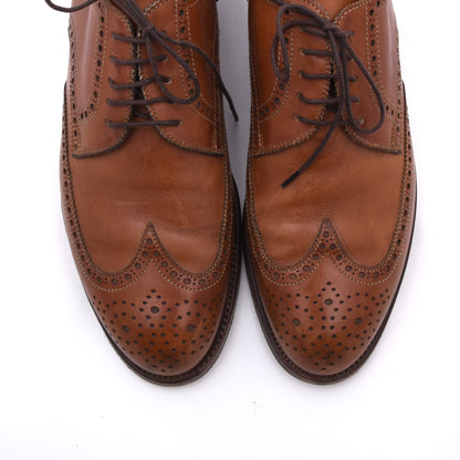 Lederer Brogue Schuhe Gr. 42,5 Made in Italy – Cognac Tan/Braun