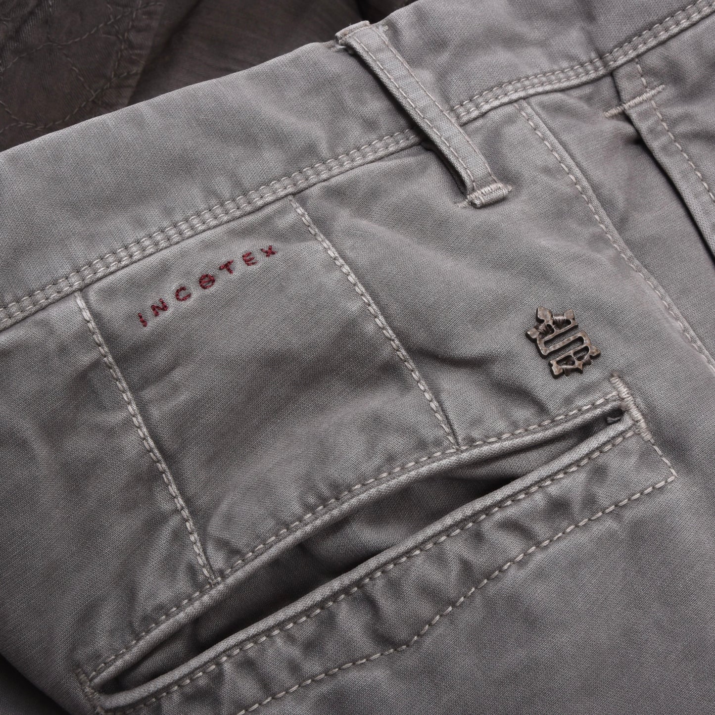 Incotex Hose/Chinos, Größe W31, Slim Fit, ca. 40 cm - Grau