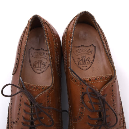 Lederer Brogue Schuhe Gr. 42,5 Made in Italy – Cognac Tan/Braun