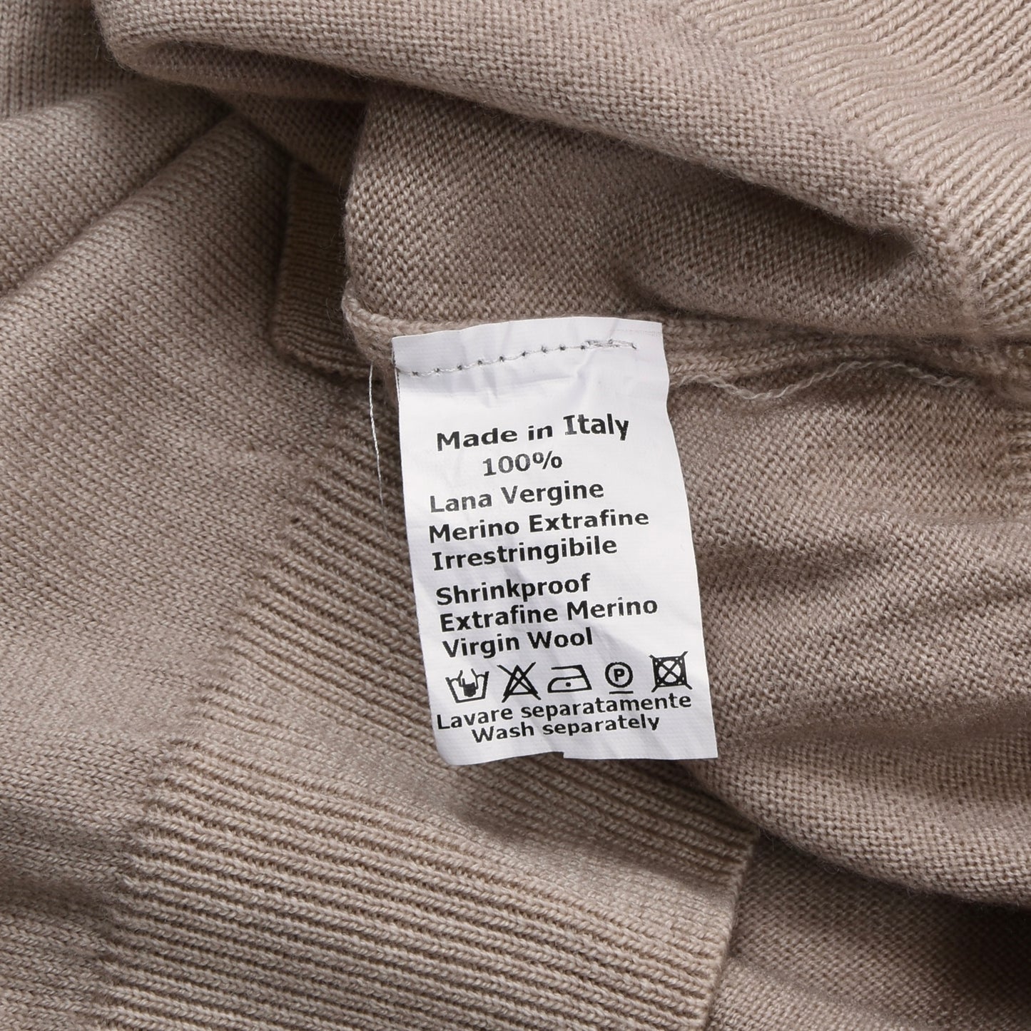 Andrew's Ties Collection Wool Sweater Vest/Waistcoat Size 50/M Chest ca. 48cm - Tan/Beige