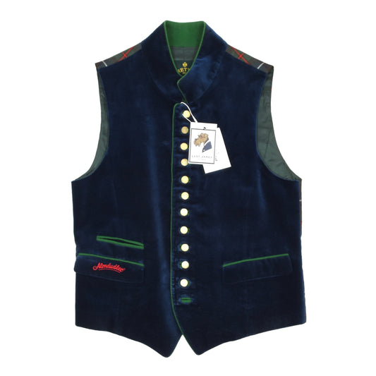 Rettl Cotton Velvet Vest - Blue