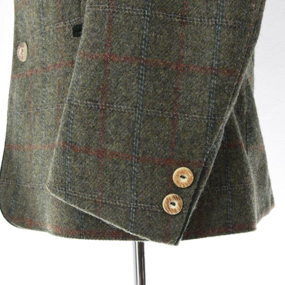 Allwerk Wool Tweed Janker/Jacket Size 48 ca. 54cm - Green