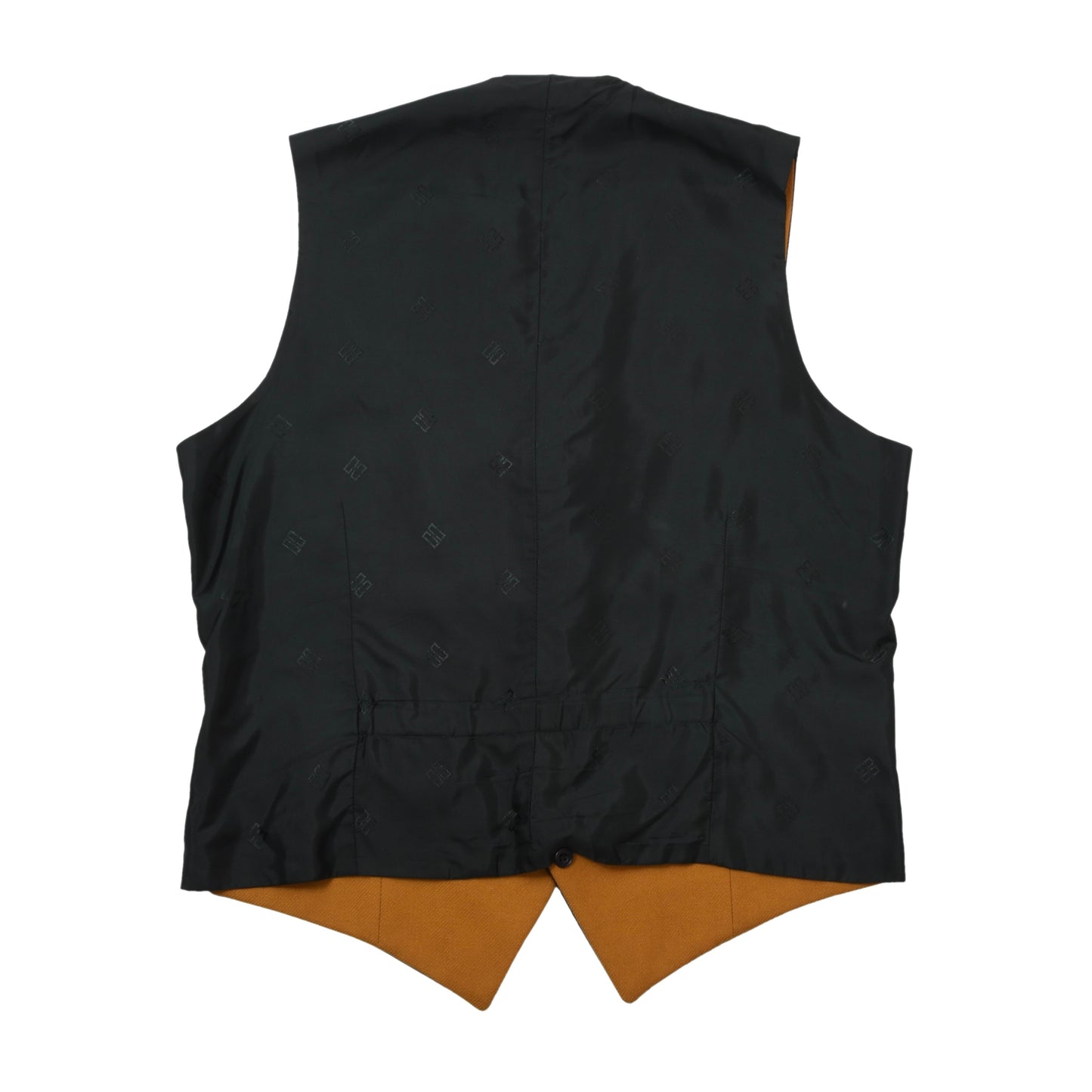 DAKS London Vintage Wendeweste/Weste Größe 54 Brust ca. 58,5cm - Kariert/Gelb