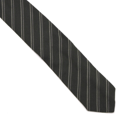 Maestro Wool-Silk Tie 143.5cm - Green Stripes