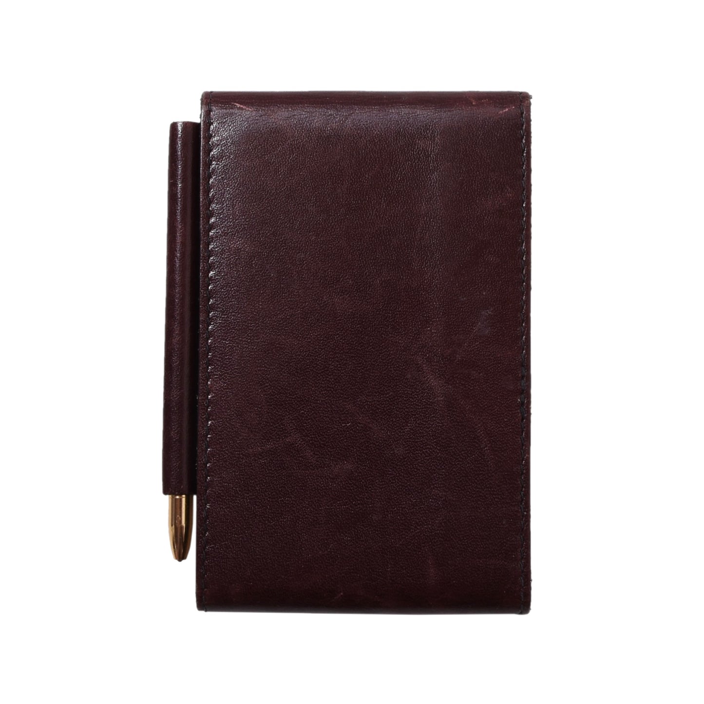 Vintage Leather Etienne Aigner Notepad with Pen Wallet ca. 6.5cm - Burgundy