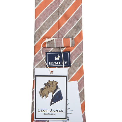 Hemley Silk ca. 146cm/9.4cm - Orange Stripes