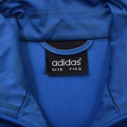 Vintage Adidas Trainingsjacke Größe D174 ca. 55,5cm - Blau/Gelb