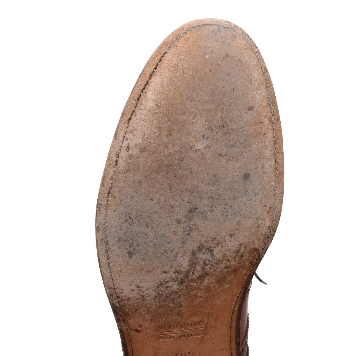 Lederer Brogue Schuhe Gr. 42,5 Made in Italy – Cognac Tan/Braun
