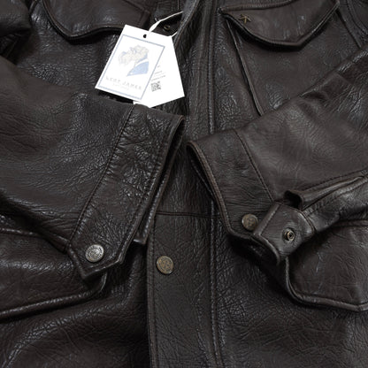 Strellson Leather Jacket Size M/50 Chest ca. 55.5cm - Brown