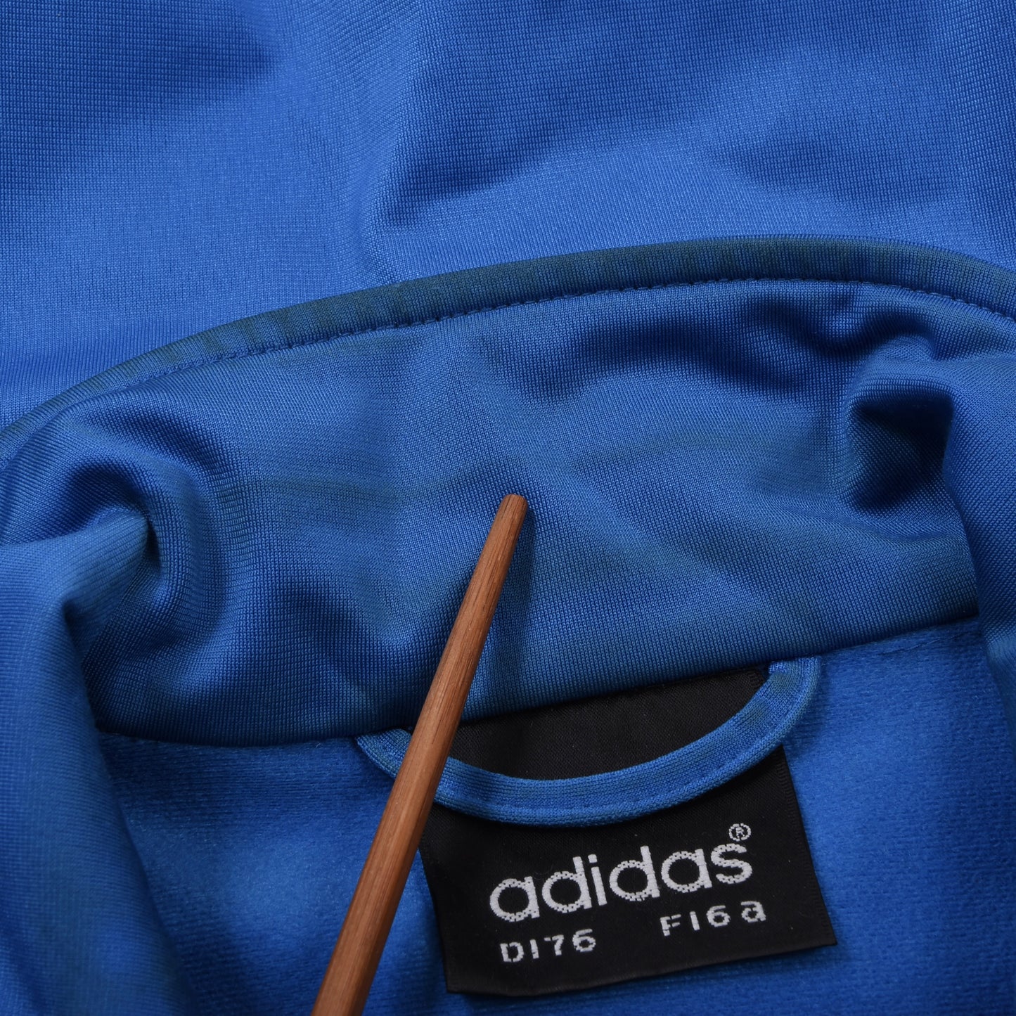 Vintage Adidas Trainingsjacke Größe D174 ca. 55,5cm - Blau/Gelb