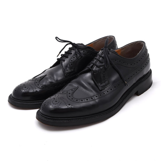 Barker Brogue Schuhe Gr. 10 F Made in England – Schwarz