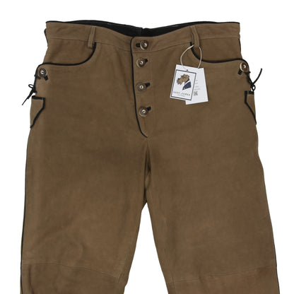 C&A Lederhose aus Schafleder, Größe 56 - hellbraun