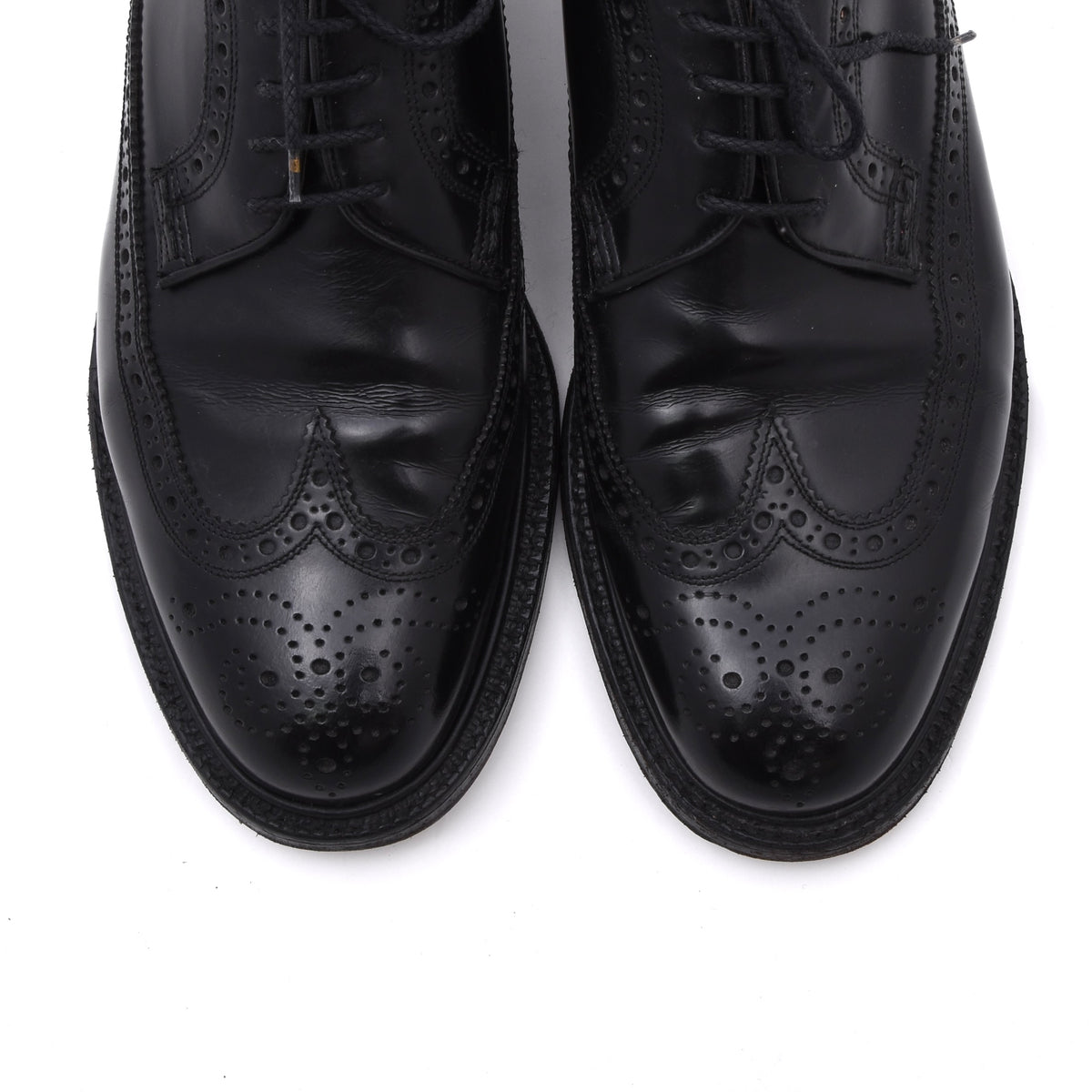 Barker Brogue Schuhe Gr. 10 F Made in England – Schwarz