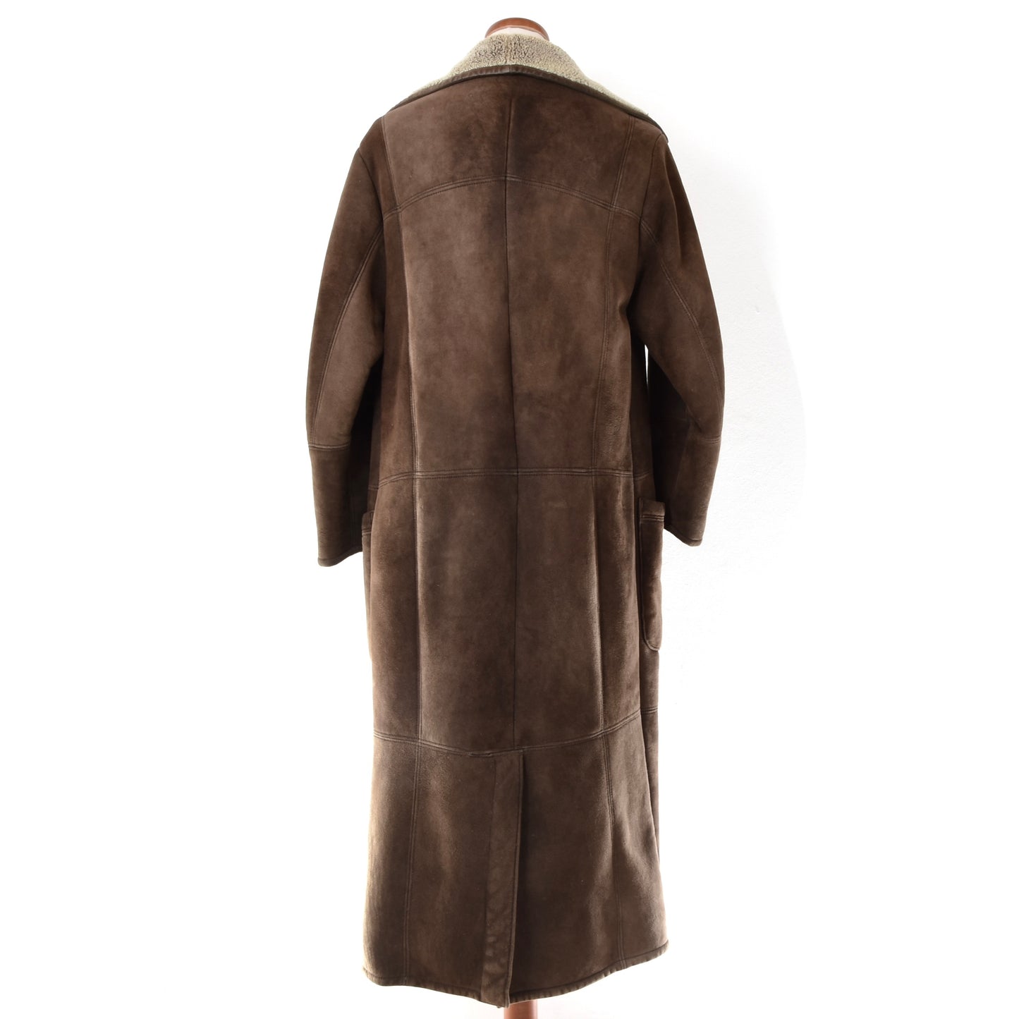 Gallotti Full Length Shearling Coat Chest ca. 56cm - Brown