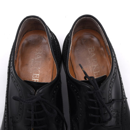 Barker Brogue Schuhe Gr. 10 F Made in England – Schwarz