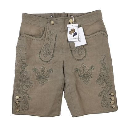 Gössl Hemp/Linen Lederhosen Size 46 ca. 40cm