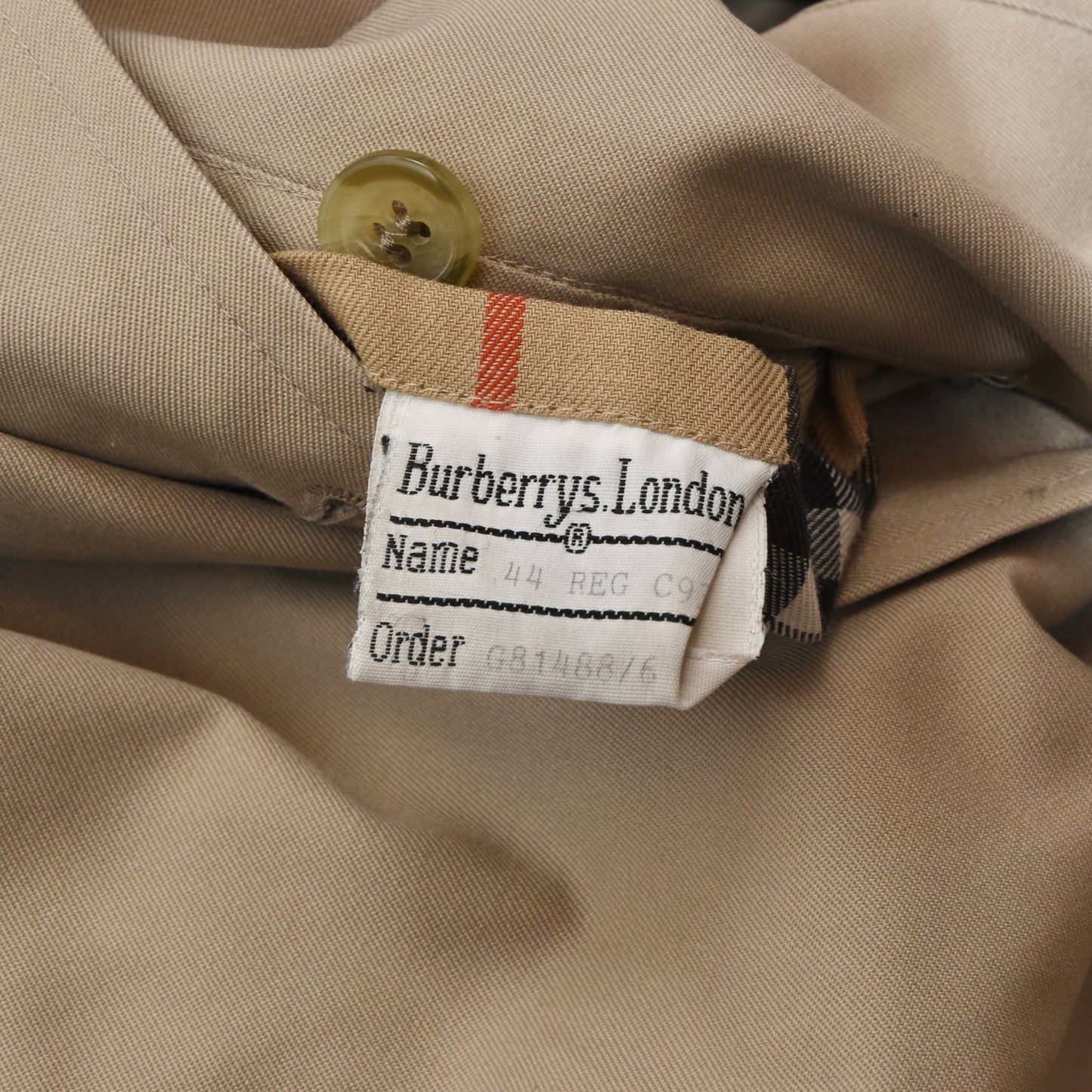 Vintage Burberrys Mac/Trench Size 44 - Tan/Beige