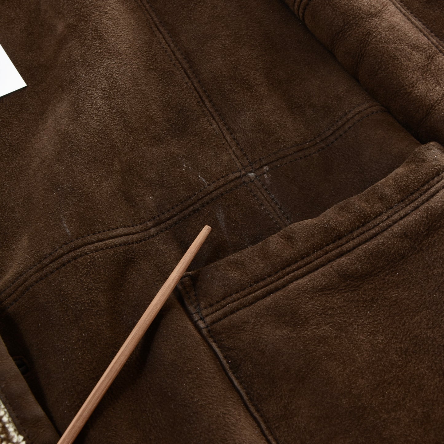 Gallotti Full Length Shearling Coat Chest ca. 56cm - Brown