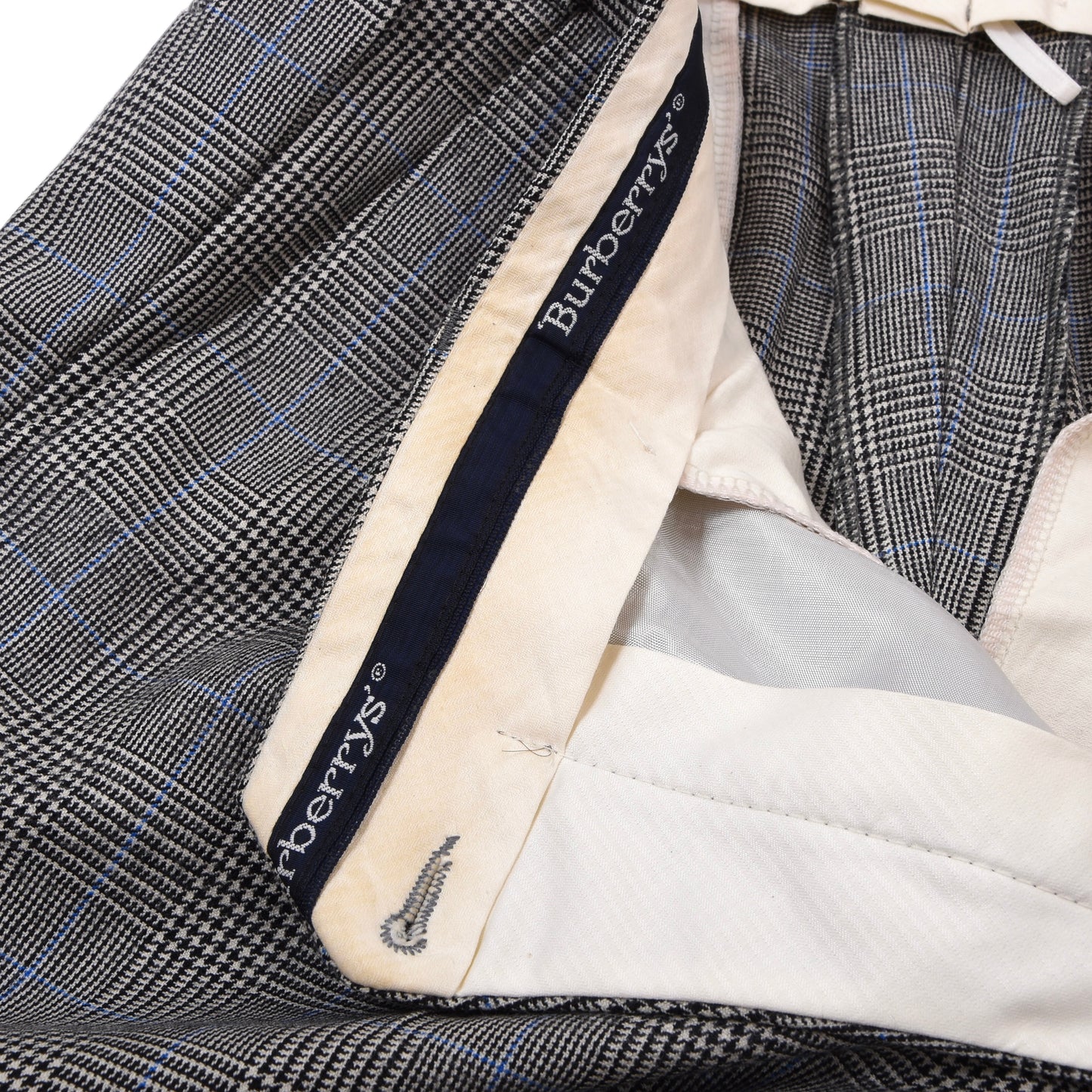 Vintage Burberrys Wollanzug Brust ca. 54cm - Glencheck