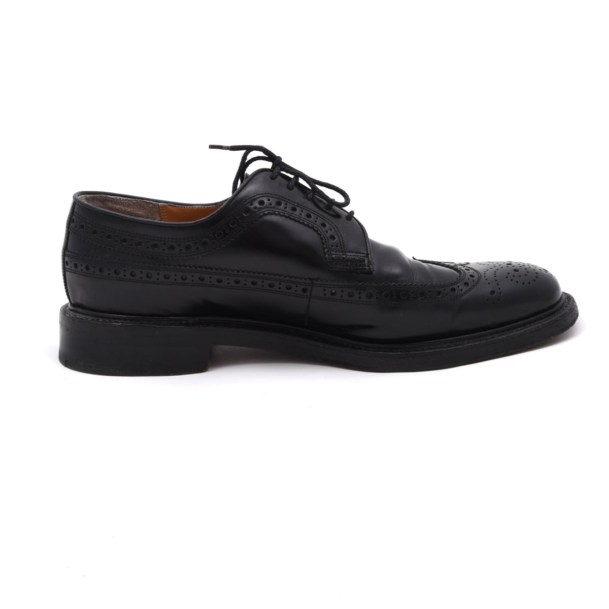 Barker Brogue Schuhe Gr. 10 F Made in England – Schwarz