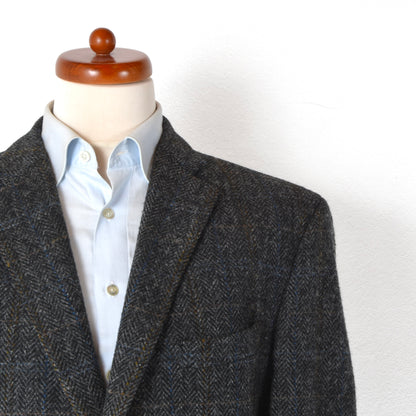 Westbury Harris Tweed Jacket Size 27/54S ca. 61cm - Grey