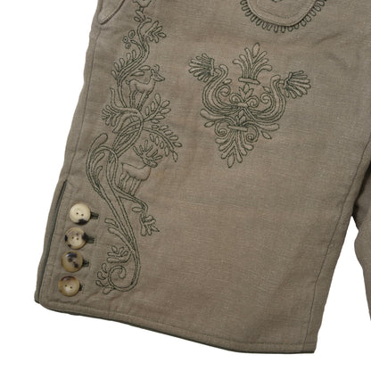 Gössl Hemp/Linen Lederhosen Size 46 ca. 40cm