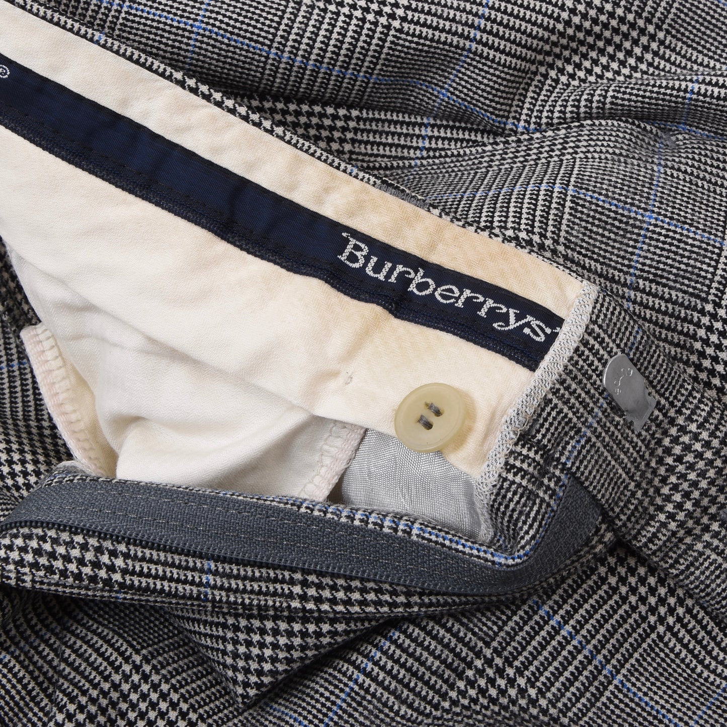 Vintage Burberrys Wollanzug Brust ca. 54cm - Glencheck