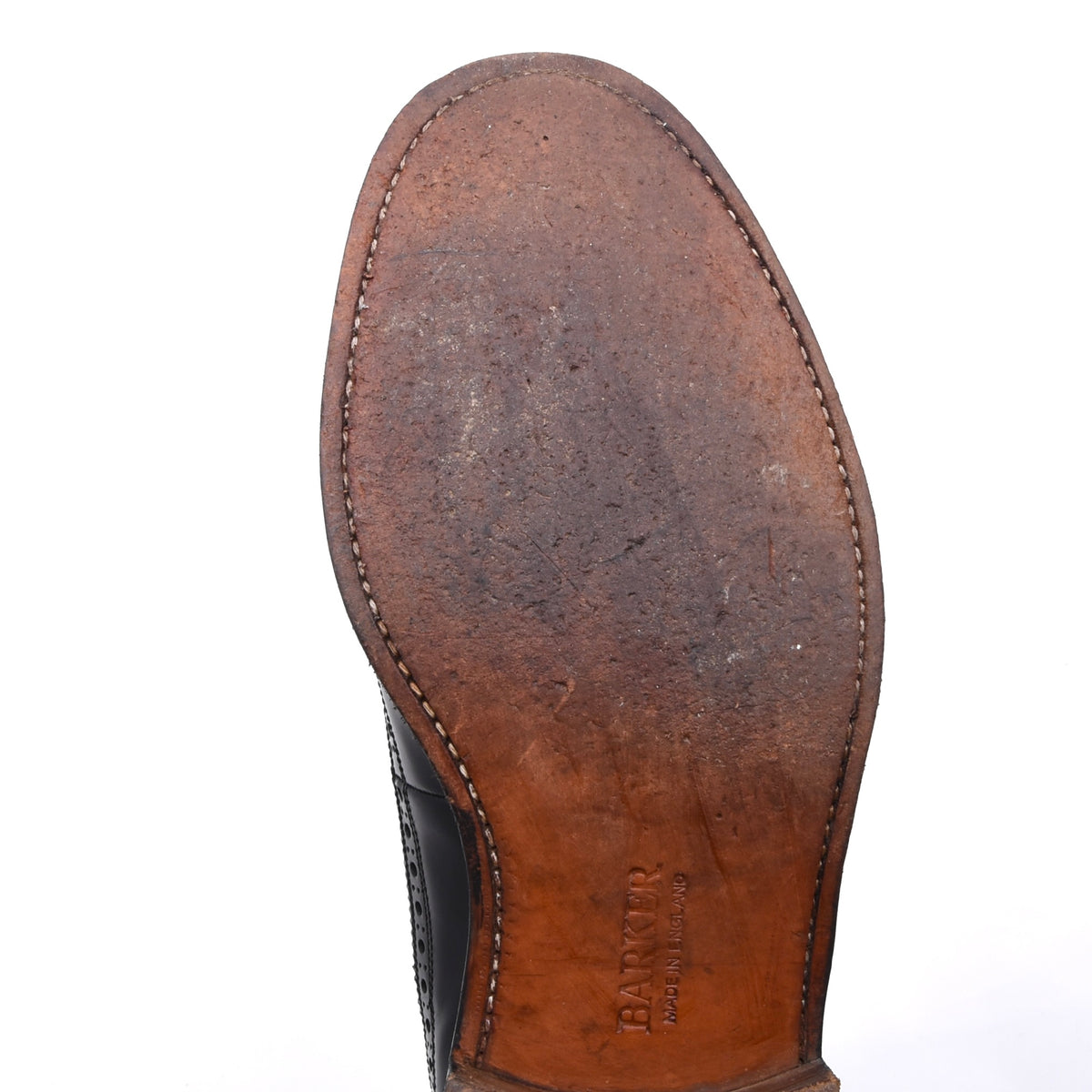 Barker Brogue Schuhe Gr. 10 F Made in England – Schwarz