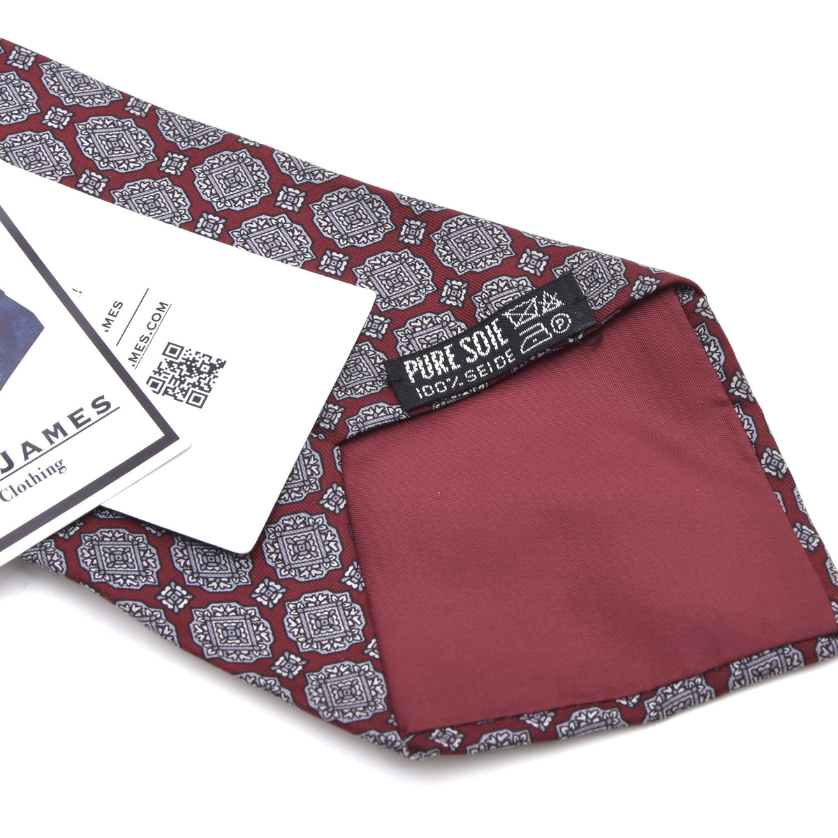 Vintage T. Emmerling Wien Silk Tie - Burgundy Neat