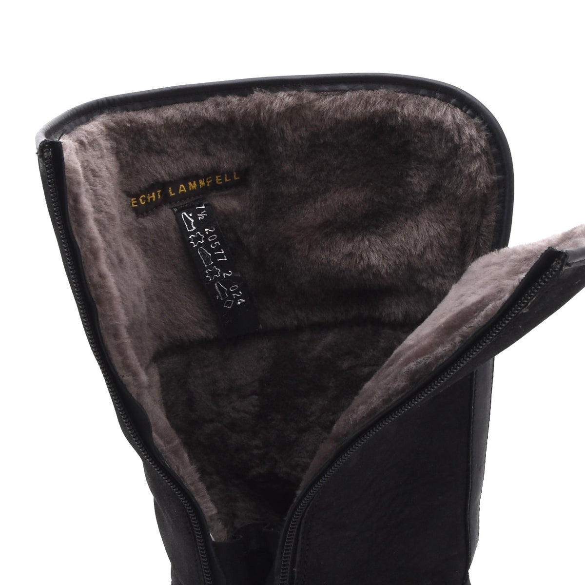Fretz Men Gore-Tex Lammfell Stiefel Gr. 7,5 - Schwarz