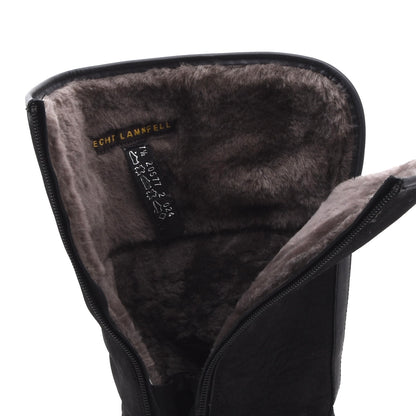 Fretz Men Gore-Tex Lammfell Stiefel Gr. 7,5 - Schwarz