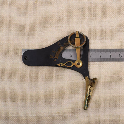 Taschen-Briefwaage ca. 1910-1930 50g + Lederetui - Schwarz