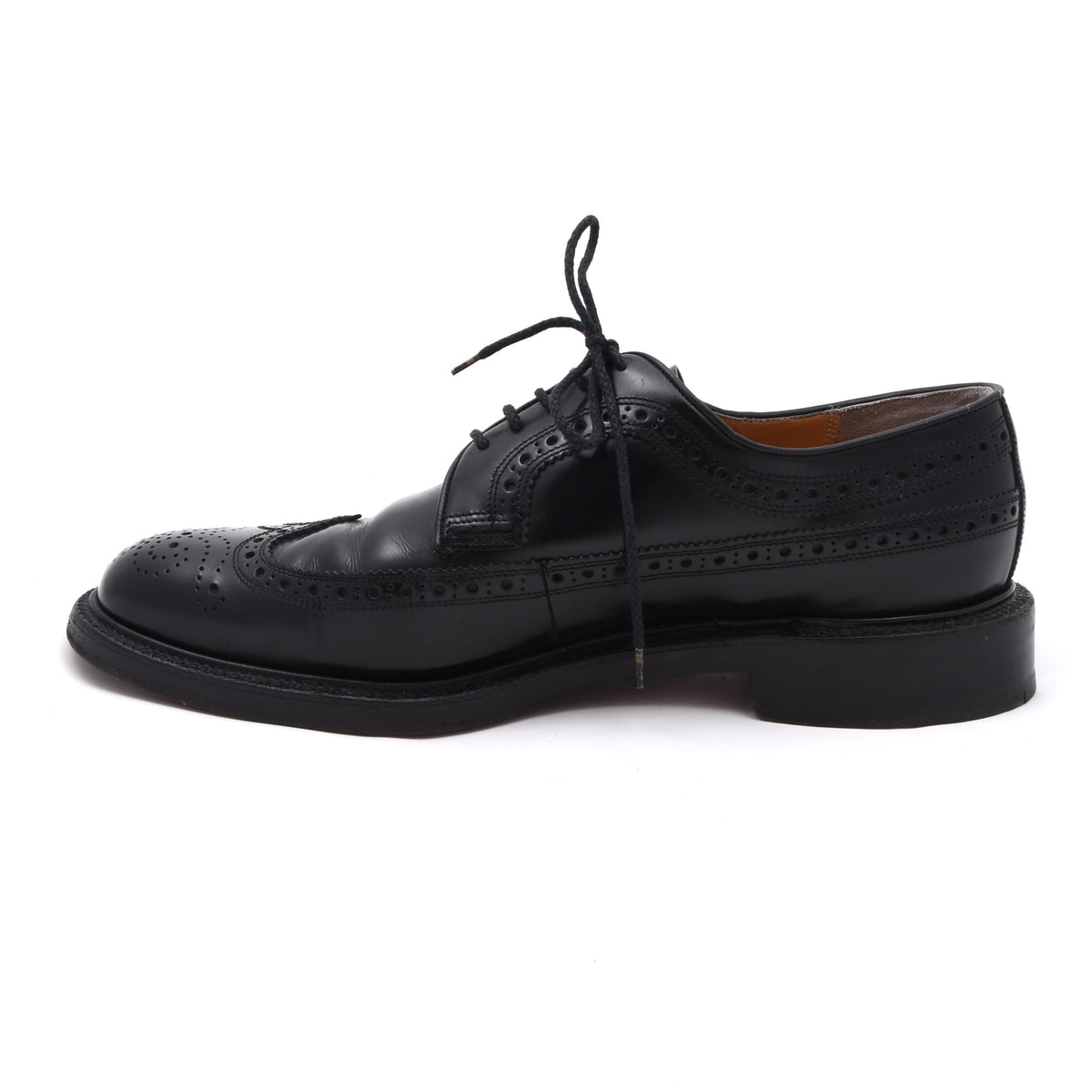 Barker Brogue Schuhe Gr. 10 F Made in England – Schwarz