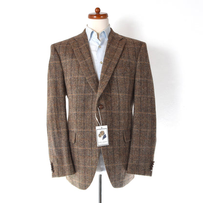 Barutti Harris Tweed Jacket Size 27/S44 ca. 59.5cm - Brown