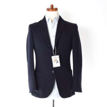 Altea Milano Wool Jacket Size 48 ca. 49cm - Navy Blue