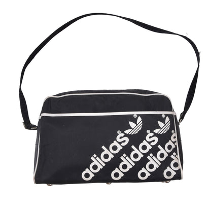 Vintage Adidas Messenger Bag ca. 35cm - Schwarz