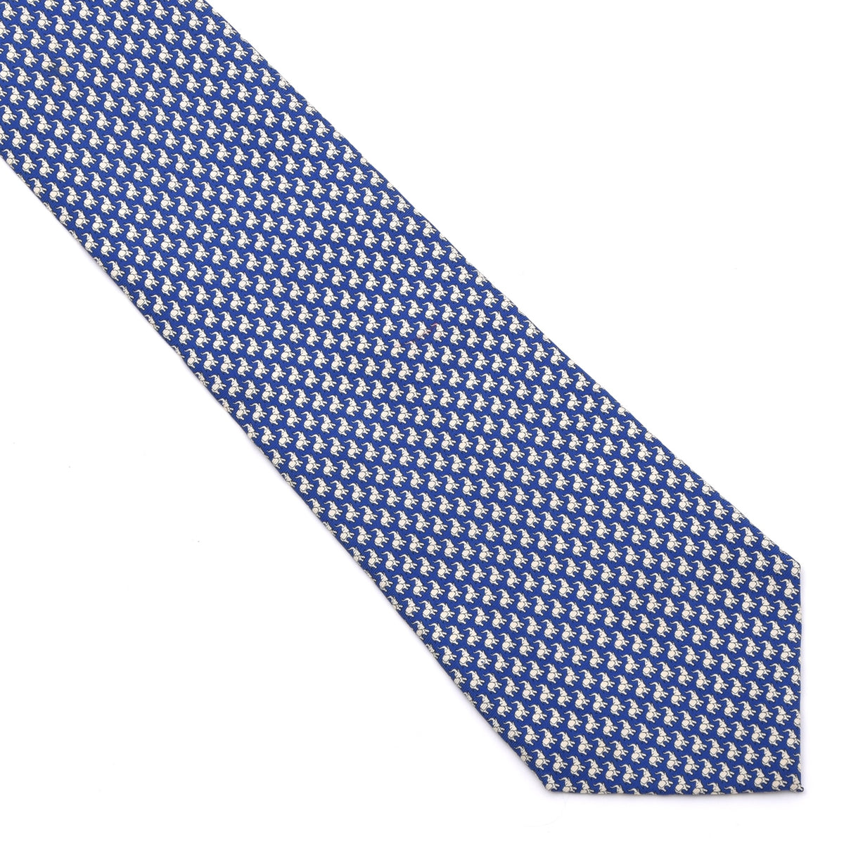 Les Copains Seide Krawatte Made in Italy – Blau Elefanten