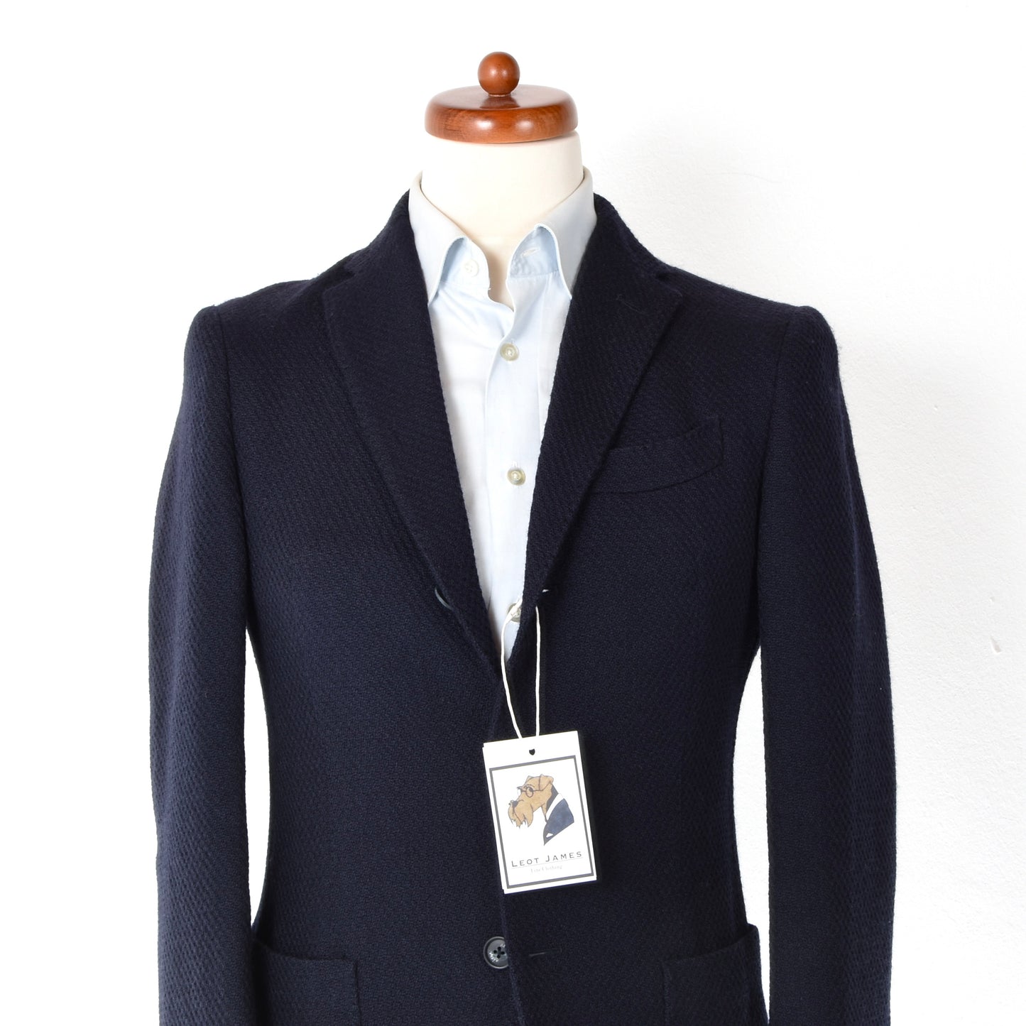 Altea Milano Wool Jacket Size 48 ca. 49cm - Navy Blue