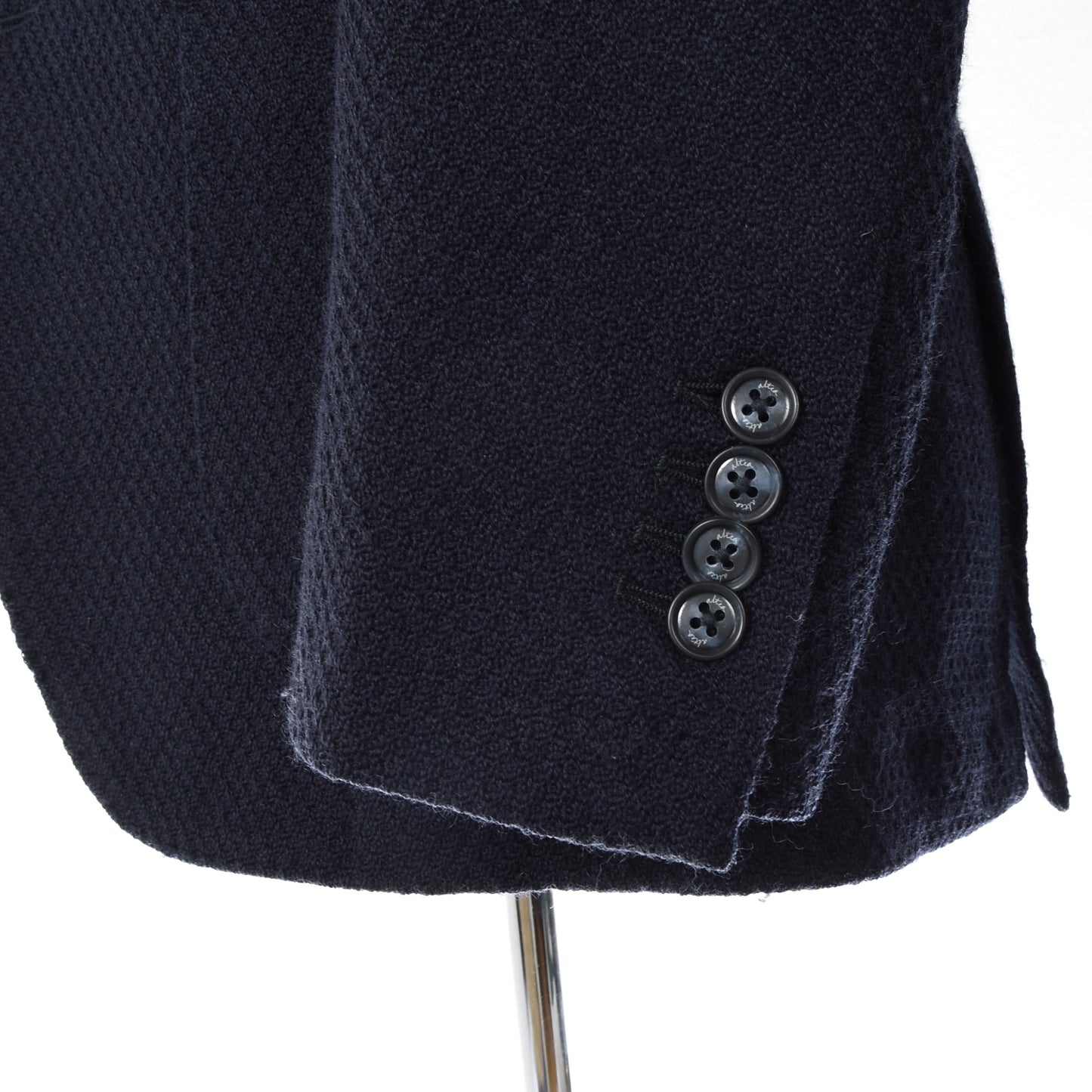 Altea Milano Wool Jacket Size 48 ca. 49cm - Navy Blue