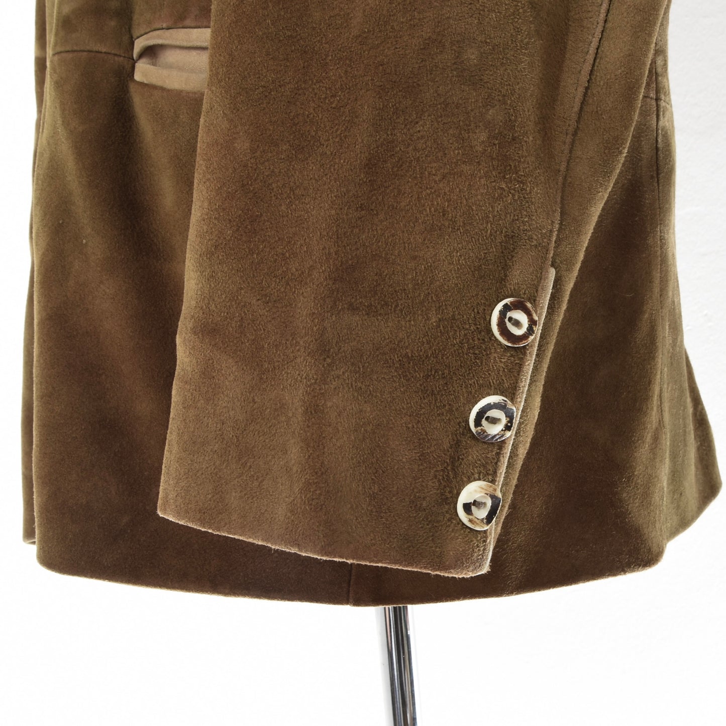 Der Wildschütz Goat Suede Janker/Jacket Size 50 Chest ca. 56.3cm - Brown