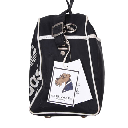 Vintage Adidas Messenger Bag ca. 35cm - Schwarz