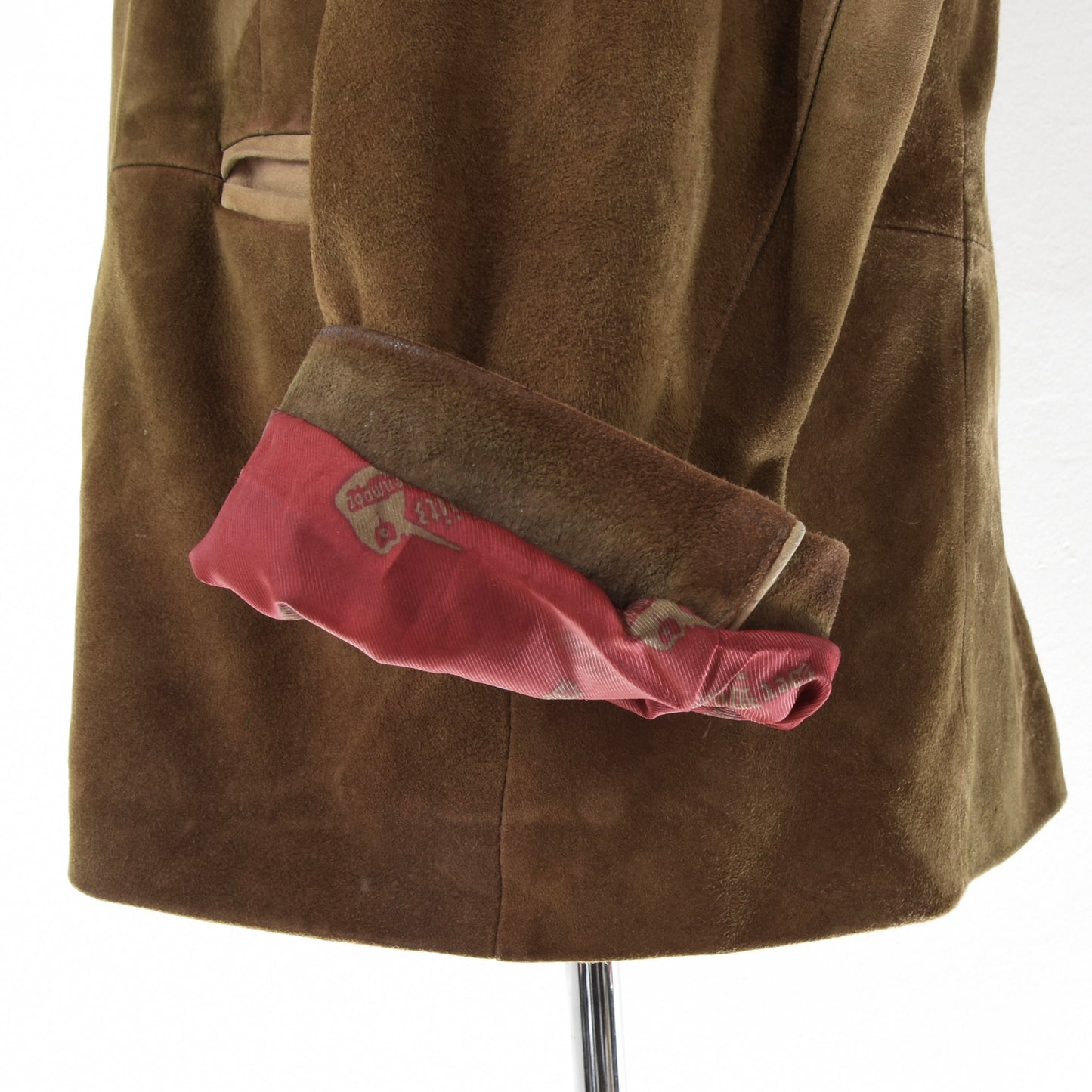 Der Wildschütz Goat Suede Janker/Jacket Size 50 Chest ca. 56.3cm - Brown